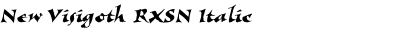 New Visigoth RXSN Italic